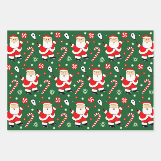 Squash Player Gift Wrapping Paper Sheets (Voorkant)