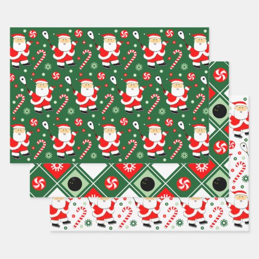 Squash Player Gift Wrapping Paper Sheets (Set)