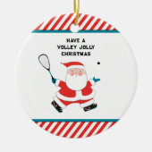 Squash Player Holiday Cadeaus Keramisch Ornament (Voorkant)