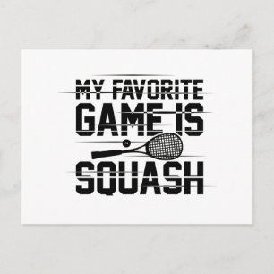 Squash Sport   Squash Player Squasher Gift Idee Briefkaart