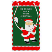 Squash Sports Kerstmis Klein Cadeauzakje (Achterkant)
