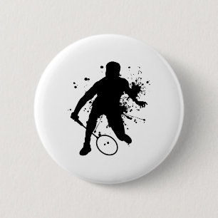 Squash Vrouwen Badminton Speler Voor Mannen Ronde Button 5,7 Cm