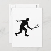Squashspeler Briefkaart (Voorkant / Achterkant)
