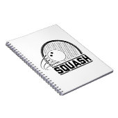 Squashspeler | Sport Coach Squasher Gift Idee Notitieboek (Rechterzijde)