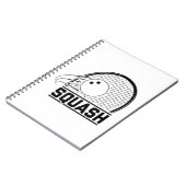 Squashspeler | Sport Coach Squasher Gift Idee Notitieboek (Linkerzijde)