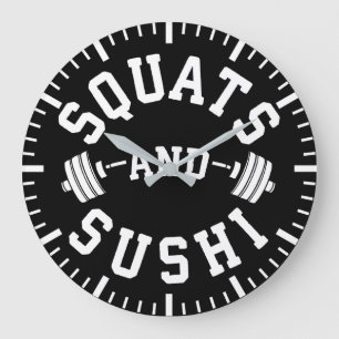 Squat and Sushi - Carbs and Leg Day - Funny Gym Grote Klok