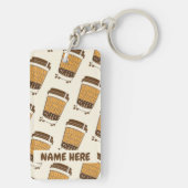 Squat Bench Deadlift en koffie Sleutelhanger (achterkant)