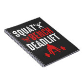 Squat Bench Deadlift Gym Workout Notitieboek (Rechterzijde)