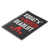 Squat Bench Deadlift Gym Workout Notitieboek (Linkerzijde)