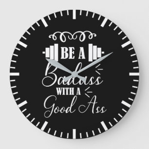 Squat Bot Day - Gym Workout Motivatie Grote Klok