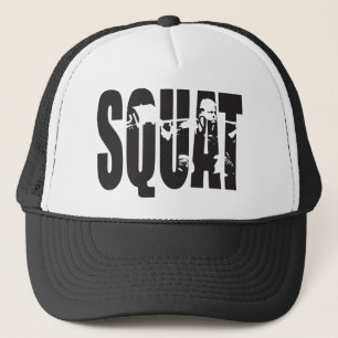 Squat - Gym Motivatie Trucker Pet