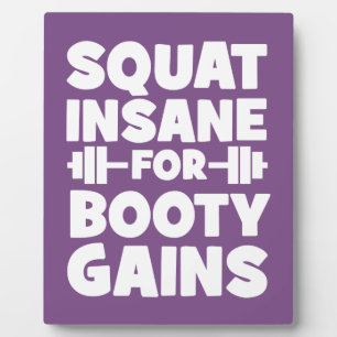 Squat Insane Voor Booty Winsten - Vrouwen Grappige Fotoplaat