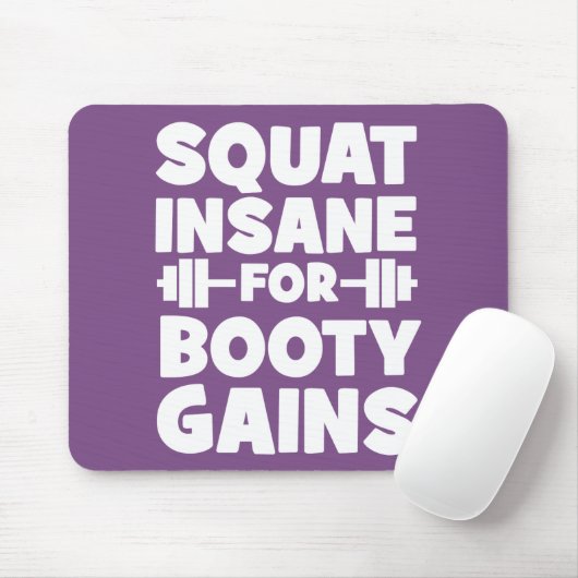Squat Insane Voor Booty Winsten - Vrouwen Grappige Muismat (Met muis)