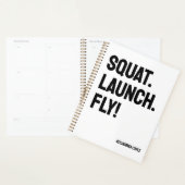 SQUAT. LANCEMENT. VOLEZ ! Motivational Bold Minima (Devant avec enveloppe)