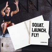 SQUAT. LANCEMENT. VOLEZ ! Motivational Bold Minima