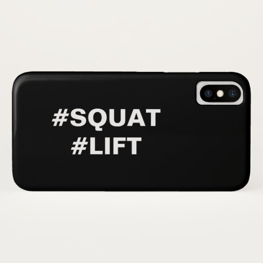 #SQUAT #LIFT iPhone Case (Achterkant (horizontaal))