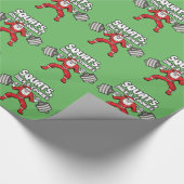 Squat, Milk and Cookies - Santa Claus Cadeaupapier (Hoek)