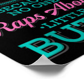 Squat omdat niemand Rap heeft over Little Butts Fi Poster (Hoek)