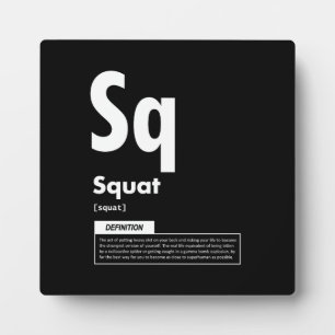 Squat - Periodic Table - Funny Gym Meme Fotoplaat