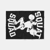 Squat Squad Workout Partner Trainer Coach Bodybuil Fleece Deken (Voorkant (Horizontaal))