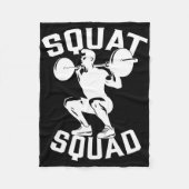Squat Squad Workout Partner Trainer Coach Bodybuil Fleece Deken (Voorkant)