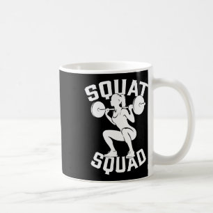 Squat Squad Workout Partner Trainer Coach Bodybuil Koffiemok