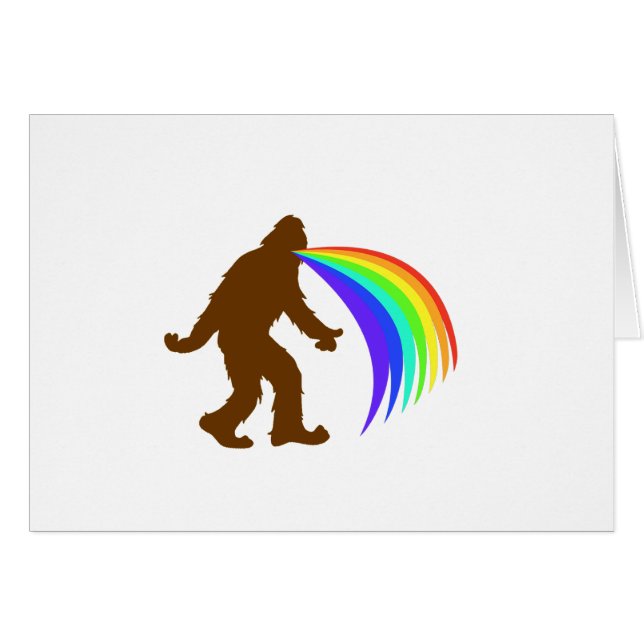 Squatch Barfing A Rainbow (Devant horizontal)