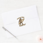 Squatch Gone Surfing autocollant (Enveloppe)