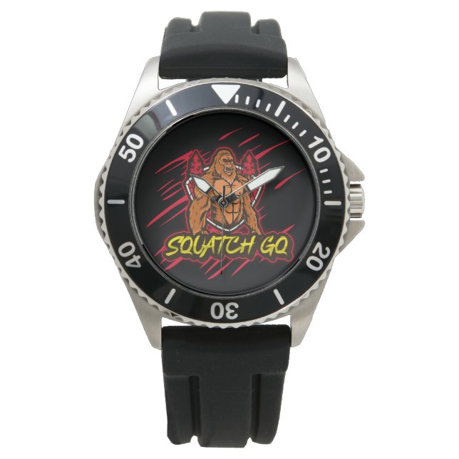 Squatch GQ Mannen Horloge (Voorkant)