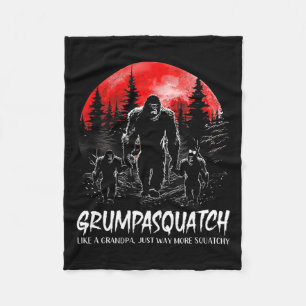 Squatch Grappige Bigfoot Pap Sasquatch Yeti Vaders Fleece Deken