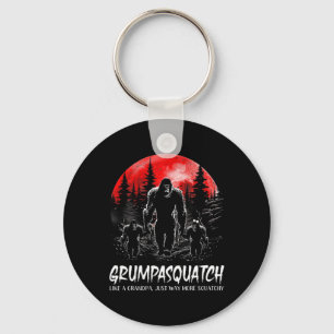 Squatch Grappige Bigfoot Pap Sasquatch Yeti Vaders Sleutelhanger