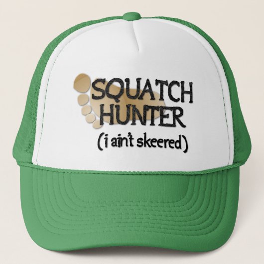 Squatch Hunter: Ik ben niet bang Trucker Pet (Voorkant)