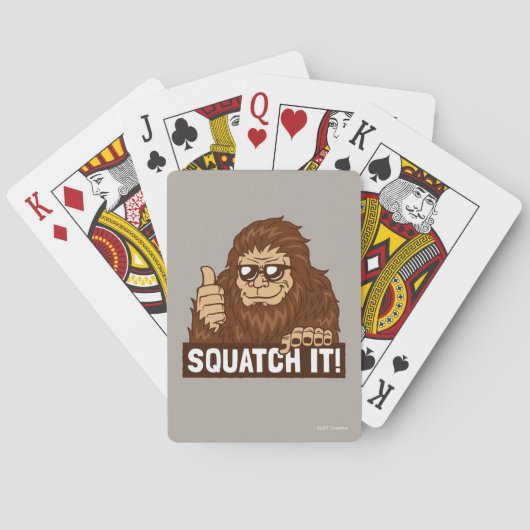 Squatch It Pokerkaarten (Achterkant)