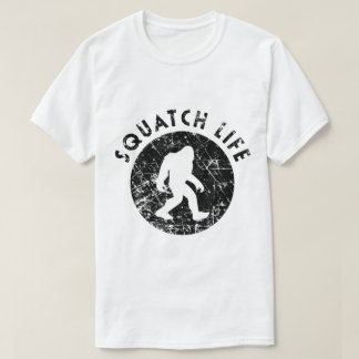Squatch Life Vintage Bigfoot Design T-shirt
