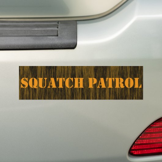 Squatch Patrol Bumpersticker (Op auto)