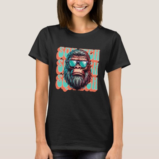  Squatch Retro Style Comic Pop Art T-shirt (Voorkant)