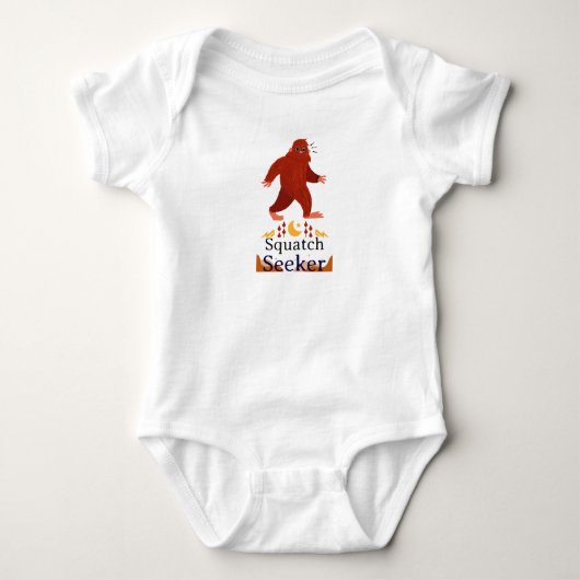 squatch seeker grote voet romper (Voorkant)