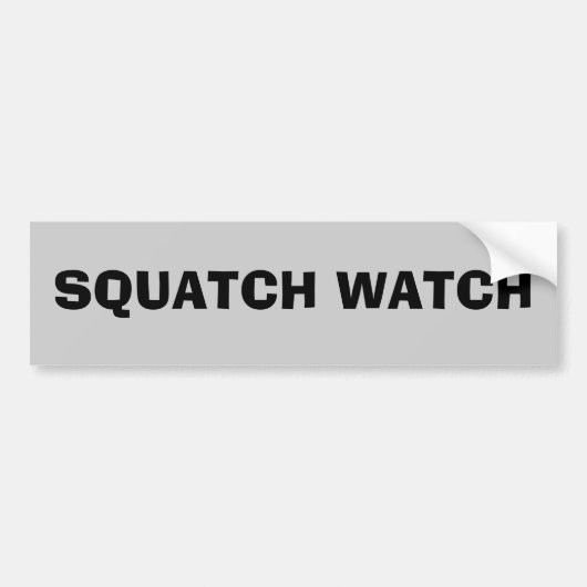 Squatch watch bumpersticker (Voorkant)