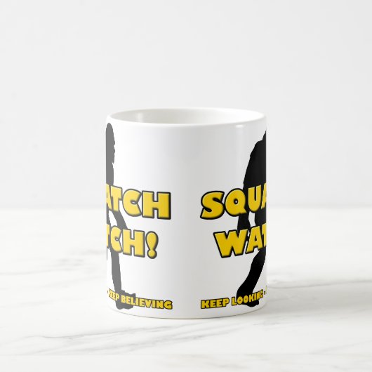 Squatch Watch Funny Sasquatch Bigfoot Yeti Mug (Centre)