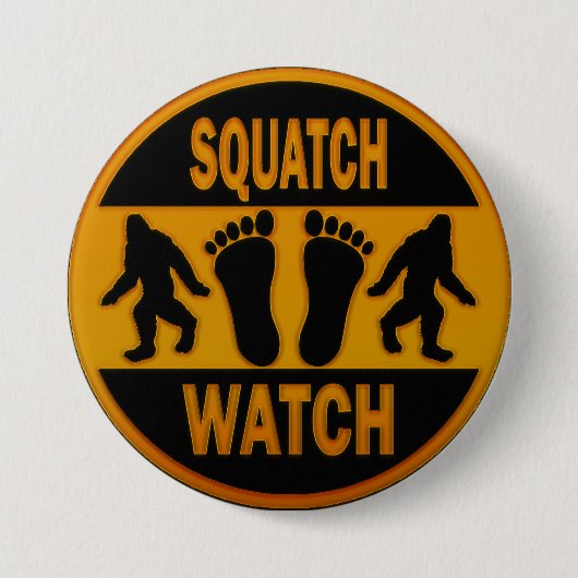Squatch Watch Ronde Button 7,6 Cm (Voorkant)