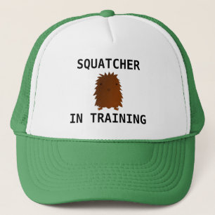Squatcher in training baby bigfoot trucker pet