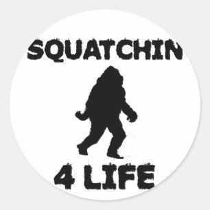 Squatchin 4 Leven Ronde Sticker