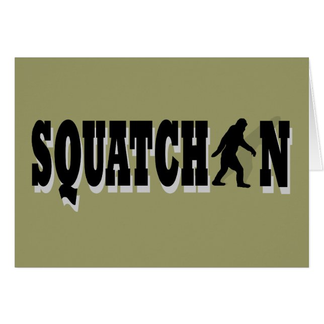 Squatchin, texte noir (Devant horizontal)