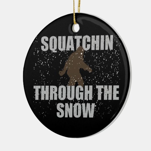 Squatchin through the Snow Sasquatch Ornament (Links)