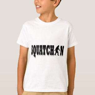 Squatchin, zwarte tekst t-shirt