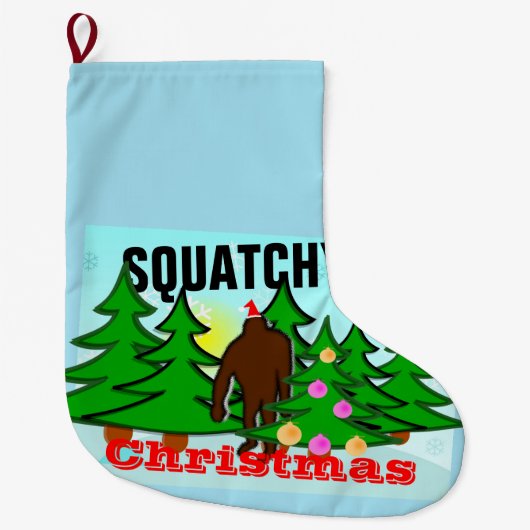 Squatchy kerstakketak grote kerstsok (Voorkant)