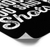 Squats, ik dacht dat je zei, Drink een grappige sp Poster (Hoek)