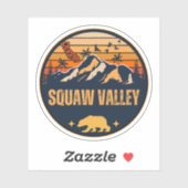 Squaw Valley, California Sticker (Vel)
