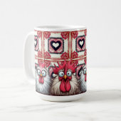 "Squawk and Joy Chicken" B Mug (Devant gauche)
