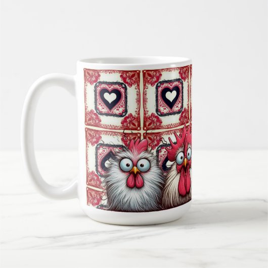 "Squawk and Joy Chicken" B Mug (Gauche)